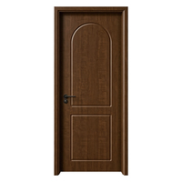 Porte coupe-feu UL 10C 20~90 minutes, porte en bois pour bâtiments résidentiels, porte d'entrée d'appartement insonorisée avec joint intumescent