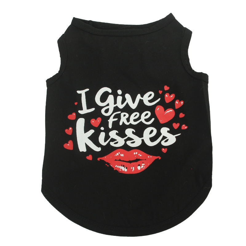 Black "Je donne des baisers gratuits"