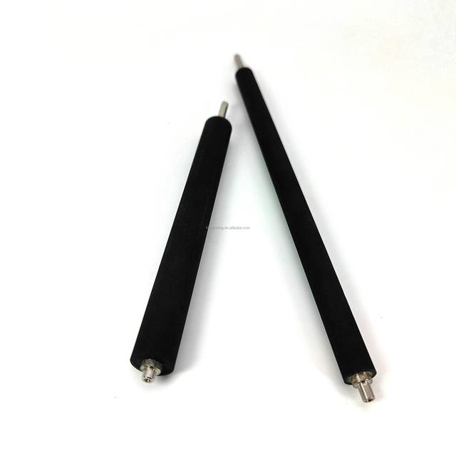 OEM Customized Thermal Printer Silicone Rubber Roller Stainless Shaft Coated Platen with Cutting Processing Service