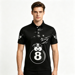 S.Q.F. T-shirt da uomo con stampa 3D bandiera americana e 8-Ball, 100% cotone, divertente, con grafica di trofeo e stecca da biliardo, <span class=keywords><strong>sneakers</strong></span> e pantaloncini. - Product Image 6