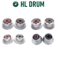 Enrouleur de câble de porte de garage de 8 pieds pour levage standard, en aluminium moulé sous pression avec ressort de torsion, cône de réglage et paire de supports LH RH