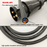 Bühnenlicht DMX Powercon Stromkabel 3-adrig 2,5mm Kupfer-Litzenkabel Flexibles PVC PE-Mantel 13AWG 3-Leiter Stromkabelrolle