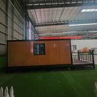 Maison conteneur préfabriquée de 20, 30 ou 40 pieds, avec salle de bain et cuisine, 2 chambres