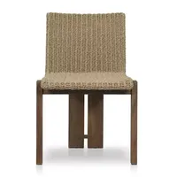 Sofá de Exterior para Patio, Juego de Mesa y Sillas de Comedor de Teca para Exteriores, Muebles de Ratán Anticorrosión para Jardín y Balcón al Aire Libre