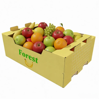 Cajas de Cartón Corrugado Reciclables y Reutilizables de 5 kg para Envasado de Frutas y Verduras Agrícolas (Pepino, Cereza, Huevo)