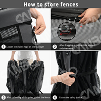 Parc pour animaux de compagnie extra large, pliable, pour chiens et chiots, enclos en maille portable pour une utilisation en intérieur et en extérieur