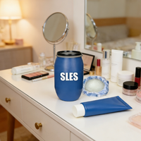 SLES 70 Sodium Lauryl Ether Sulfate, tensioactif liquide pour shampoing, gel douche, détergent liquide, avec mousse riche, performance douce
