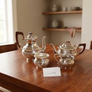 Antique Art Deco Luxury Elegant Silver Plated <b>Tea</b> Coffee Service <b>Set</b> Handle Vintage EPNS <b>Tea</b> <b>Set</b> | Teapot Coffee <b>Pot</b> Sugar - Product Image 1