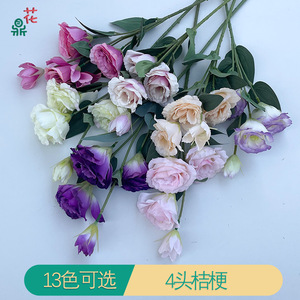 Flores Artificiales de Lisianthus y Camelia de 70 cm y 6 cm de Diámetro, Colores Mezclados, Accesorios de Decoración para Bodas - Product Image 2