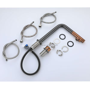 Fregadero de Barra Oculto Bajo Encimera de Acero Inoxidable SUS304 Nano Negro de 520x420 mm, Hecho a Mano, con <span class=keywords><strong>Enjuagador</strong></span> de Vasos y Grifo Elevador - Product Image 4