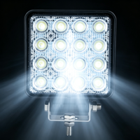 Projecteur de travail LED carré fin 4,2 pouces 48W 6000K, étanche IP67, 12-48V 1920lm, lampe auxiliaire pour conduite tout-terrain, voiture, camion, chariot élévateur