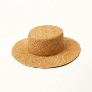Chapeau de plage en paille pour femme, couleur unie, personnalisé, haute qualité, style borsalino, idéal pour les voyages et le ski, vente en gros à prix abordable - Product Image 2