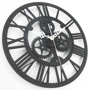 Horloge Murale Squelette à Quartz Silencieuse Grande Horloge Murale Vintage en Acrylique Chiffres Romains Horloge Murale Quartz Salon Simple Face CLASSIQUE - Product Image 3
