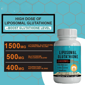 OEM 2400mg Liposomal Glutathione Softgel Capsule Whitening <b>Collagen</b> Beauty Supplement for Adults Skin Brightening with Vitamin - Product Image 5