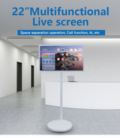 Tablette mobile Android portable de 22, 27 et 32 pouces, Smart TV, Wifi, NFC, écran tactile, support roulant, affichage de conférence, télévision