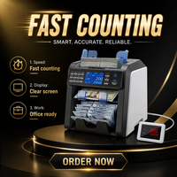 Compteur de billets de banque, machine à compter l'argent, compteur de billets AL-950 CIS, trieuse multi-devises, détection de valeur mixte, 2 compartiments