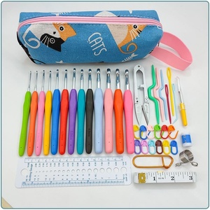 Full Set <b>Knitting</b> <b>Needles</b> Crochet Hooks <b>Knitting</b> Tools DIY Sewing Kit <b>for</b> Kids With <b>Bag</b> Gauge Scissors Stitch Holders - Product Image 3
