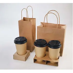 Vente d'usine - Emballage FFP - Sac à café en papier kraft de haute qualité - Sac en papier kraft personnalisé - Sac imprimé avec logo personnalisé OEM - Product Image 3