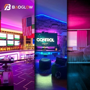 Meilleurs Nouveaux Produits 14W/M 12V 24V 10mm Quatre Lignes Bande LED Intelligente SMD 5050 RGB 60D 5m IC 16703 - Product Image 6