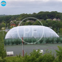 Dôme d'air de football professionnel pour le stade de sport de tennis de gymnase Dômes gonflables pris en charge par l'air Bâtiment de structure de membrane en PVC PVDF