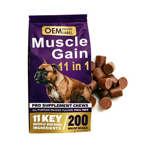 Friandises à mâcher molles 11-en-1 riches en protéines pour la croissance musculaire, la santé de la peau et du pelage des chiens et des chats - Multivitamines et glucosamine de qualité supérieure - Product Image 1