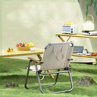 Chaise de camping légère en acier haute teneur en carbone avec cadre en maille Oxford, portable pour extérieur, jardin, plage, pique-nique, mobilier de loisirs