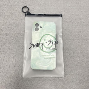 Bolsas de plástico PVC esmerilado con cierre de cremallera para teléfono móvil al por mayor bolsas de transporte para embalaje con logotipo impreso personalizado - Product Image 4