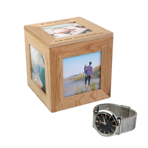 Handmade Wooden Photo <b>Frame</b> for Tabletop and <b>Wall</b> Mounting Home Decor Family-Friendly Made in India - Product Image 2