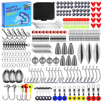 Ensemble de matériel de pêche transfrontalier, boîte de cadeaux de Noël, boîte à l'aveugle, matériel de pêche, appât, tous les jours, toutes les saisons, 78 pièces, 101 pièces