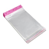 Bolsas de Plástico Transparente BOPP para Envasado Personalizado a Precio de Fábrica, con Sello Autoadhesivo e Impresión por Grabado