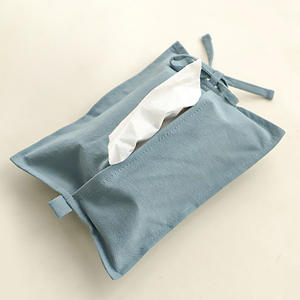 Caja de pañuelos de algodón para montar en la pared, color caramelo, estilo sencillo, para el hogar, coche, sala de estar, comedor, baño, multiusos - Product Image 5