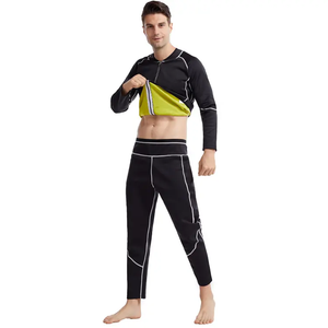 Vêtements de sport en gros pour hommes : Combinaison de <span class=keywords><strong>sauna</strong></span> à compression, <span class=keywords><strong>T</strong></span>-<span class=keywords><strong>shirt</strong></span> de musculation à manches longues, <span class=keywords><strong>T</strong></span>-<span class=keywords><strong>shirt</strong></span> de sport grande taille - Product Image 2