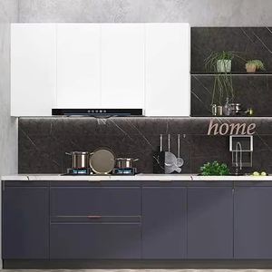 Muebles de Cocina Modernos de Alta Gama con Acabado Lacado Brillante, con <span class=keywords><strong>Isla</strong></span> de Diseño, Buen Precio, Venta al Por Mayor - Product Image 1