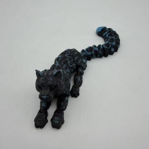 Juguete Flexible de Leopardo de las Nieves Impreso en 3D, de Plástico, para Aliviar el Estrés y Decorar el Escritorio, Escala 1/12, Regalo Único - Product Image 2