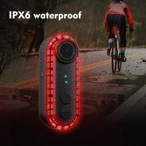 Telecamera Posteriore <span class=keywords><strong>per</strong></span> <span class=keywords><strong>Bicicletta</strong></span> con Luce di Sicurezza, Registratore HD 1080P con Lampada Posteriore, Registrazione Continua 6 Ore <span class=keywords><strong>per</strong></span> Ciclismo - Product Image 2