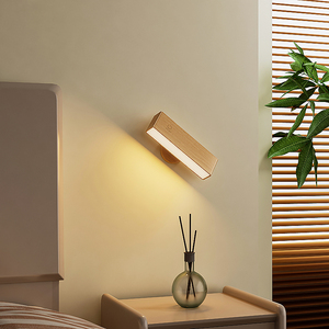 2025 Hot Selling Rechargeable Battery Magnetic Led Touch <strong>Wall</strong> Lamp <strong>Wall</strong> <strong>Sconce</strong> <strong>Wooden</strong> No Plug LED Bedside <strong>Wall</strong> Lamp