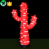 Carnival Lighting Decor Inflatable Customized Lighting Festival Event Inflatable Cactus Replica A8339