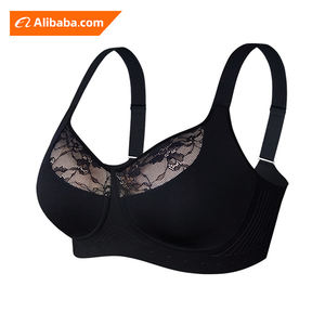 <span class=keywords><strong>Reggiseno</strong></span> Comodo con Pizzo, Copertura Totale, Senza Ferretto, Taglie Forti, Push-up, Solleva il Seno Cadente per Uso Quotidiano - Product Image 1