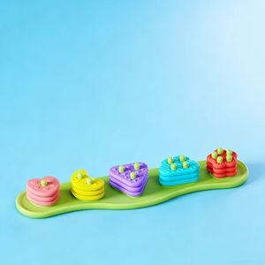 ของเล่นอาบน้ำซิลิโคนสำหรับเด็ก ดีไซน์ไร้รู ไม่ติดแม่พิมพ์ ชุดของเล่นซิลิโคนรูปทรงต่างๆ สำหรับเรียงซ้อนและเล่นในอ่างอาบน้ำ พร้อมชิ้นส่วนลอยน้ำ 20 ชิ้น - Product Image 3