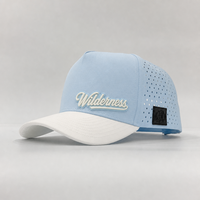 Gorra de Béisbol de 5 Paneles con Perforaciones Láser, Impermeable y de Secado Rápido, con Parche de Silicona Personalizado para Campismo y Senderismo al Aire Libre