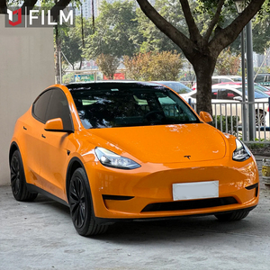 Film adhésif pour voiture YAJIU Super Gloss Mclaren Orange Wrap <span class=keywords><strong>Vinyl</strong></span> Hight Gloss, <span class=keywords><strong>papier</strong></span> d'emballage pour voiture, échantillon gratuit, film adhésif à effet de changement de couleur - Product Image 3