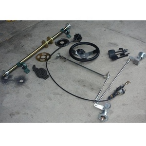 38 kg Drift 4-Rad Elektromotorrad 168 CC <span class=keywords><strong>Kart</strong></span> Kit Modifikation Vorderradlenkung Hinterradaufhängung Bremse 5 Zoll Sliding Reifen - Product Image 3