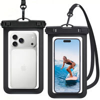 Pochette de téléphone portable étanche transparente en PVC avec logo personnalisé pour sports de plein air, compatible iPhone 18 17 et Samsung