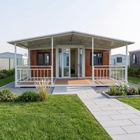 Maison conteneur extensible à double aile, maison préfabriquée modulaire, cabine pliable transportable pour usage résidentiel