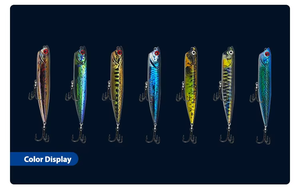 Crayon d'impression 3D Popper Leurre Appât en plastique dur Crayon de pêche Minnow Plugs pour saumon sébaste <span class=keywords><strong>truite</strong></span> basse - Product Image 6