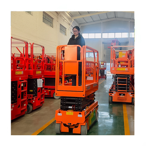 Elevador de tijera Eléctrico Autopropulsado de 6-14M, elevación autodirigida alimentada por batería para almacenes de construcción limpia - Product Image 2