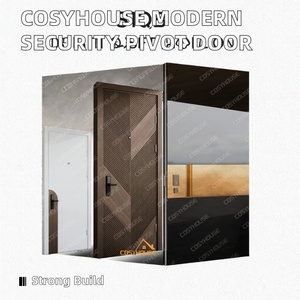 Porte d'entrée moderne de grande taille Cosyhouse avec fonction antivol en acier inoxydable pour villa - Product Image 4