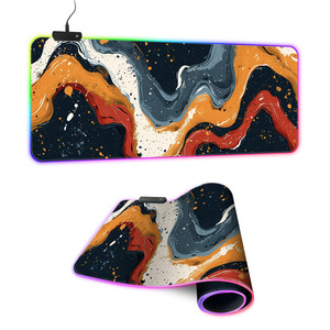 Tùy chỉnh in <span class=keywords><strong>RGB</strong></span> LED ánh sáng Chuột chơi game pad 4mm chống trượt cao su cơ sở bàn mat với tình trạng Chứng Khoán cho eSports thiết lập - Product Image 6