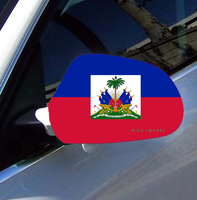 Housse de protection pour rétroviseur de voiture avec drapeau de Guam (ensemble de 2 pièces), tissu extensible avec bords renforcés, style patriotique