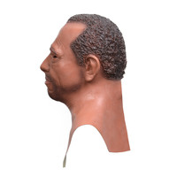 Máscara de Látex Blanca al por Mayor para Personas de Piel Oscura, Máscara de Látex para Fiestas Rave, Máscara Facial Completa Personalizable